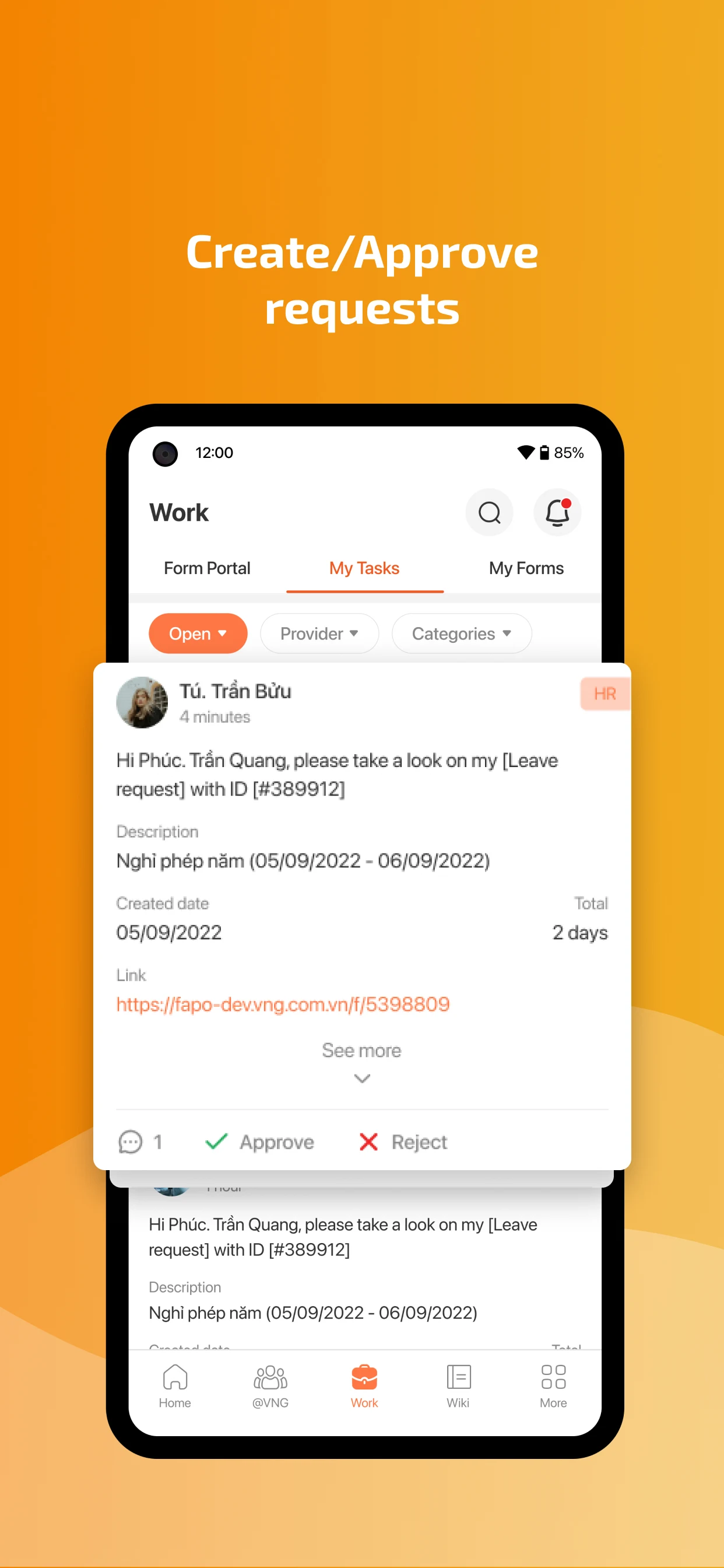 myVNG screenshot